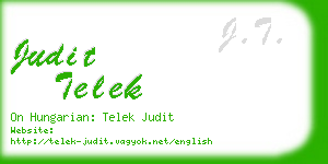 judit telek business card